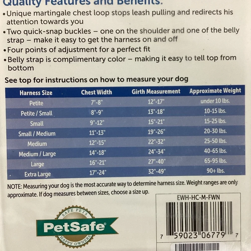 PetSafe Easy Walk No-Pull Brown Dog Harness | Medium